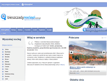 Tablet Screenshot of bieszczadynoclegi.com.pl